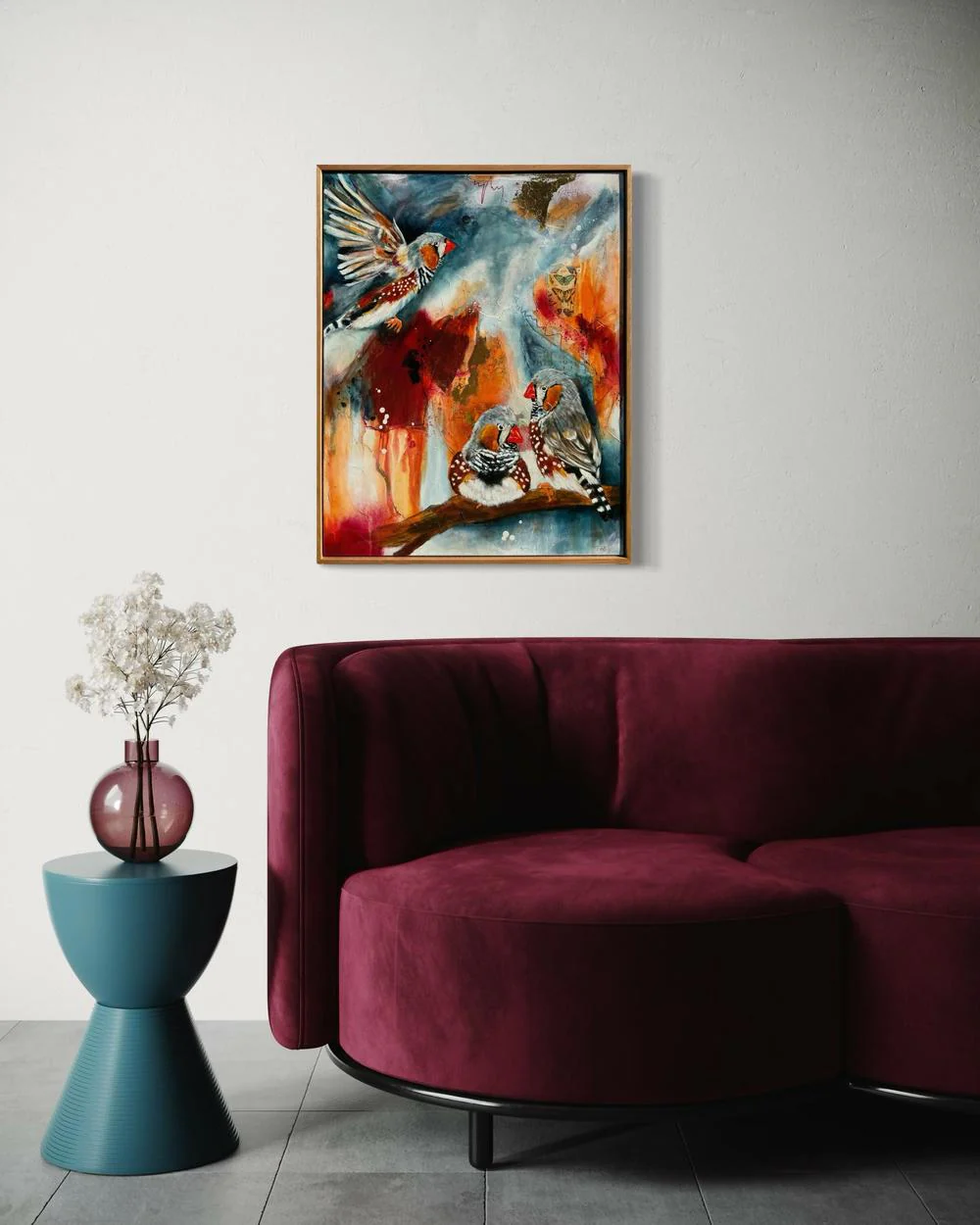 Trio In Tune, Original Hand-Painted Canvas By Emily Birdsey - Image 5