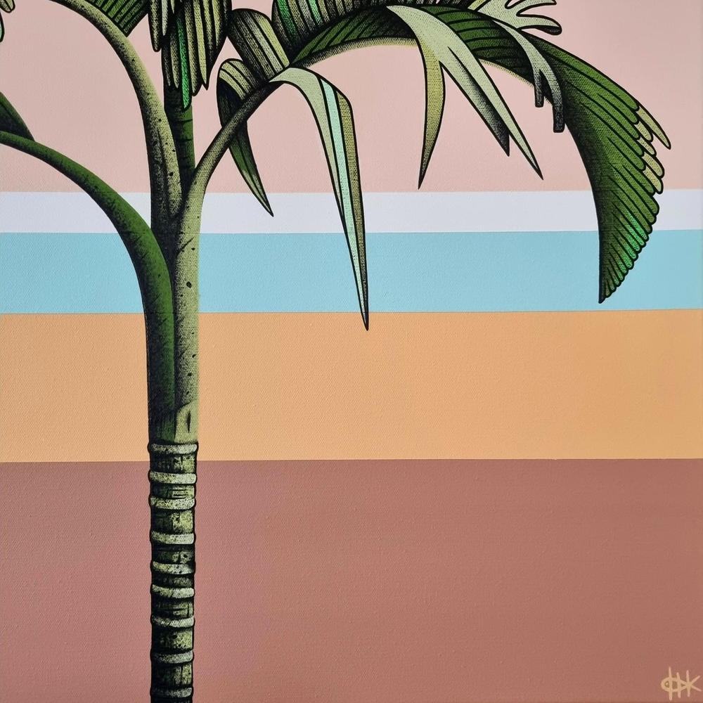 Tropic #3, Original Hand-Painted Canvas By Michelle Jirsensky - Image 5