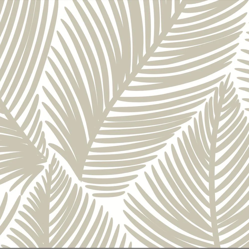 Tropical Beige Leaves  Wallpaper - Image 4
