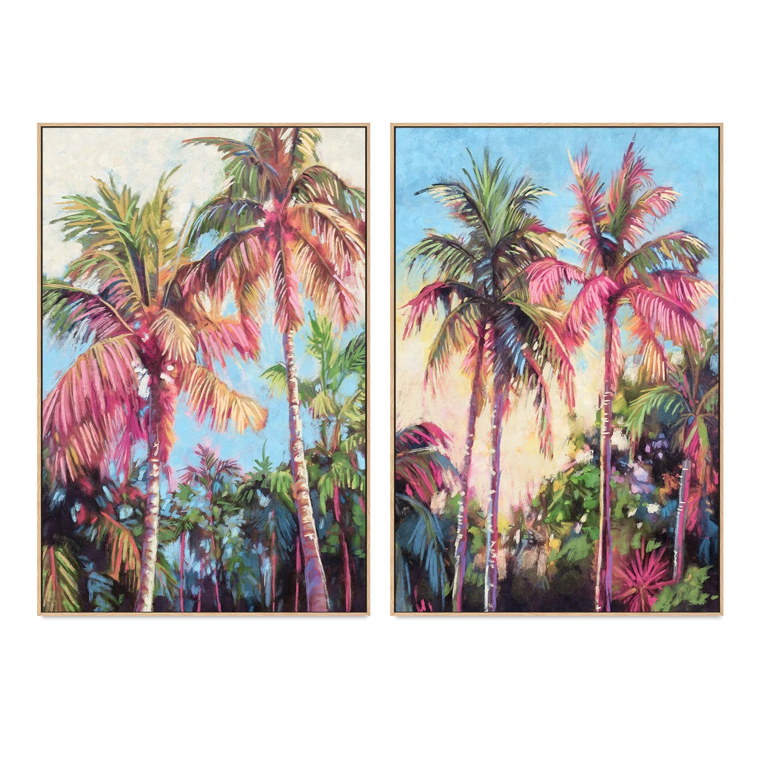 Tropical Palm Trees, Style A & B, Set Of 2 - Image 4