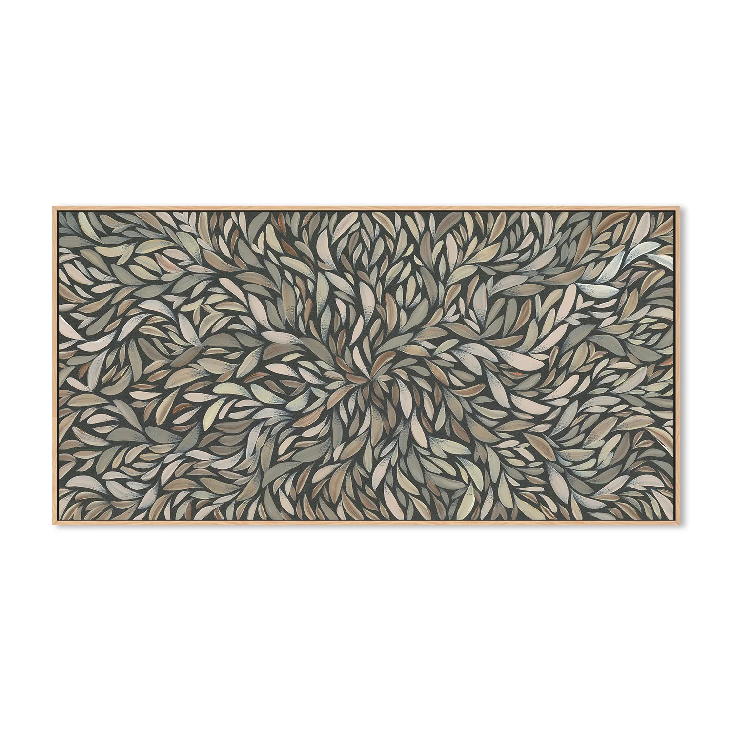 Tumbetin Baibaiye, Healing Leaves, Brown Cream and Grey - Image 4