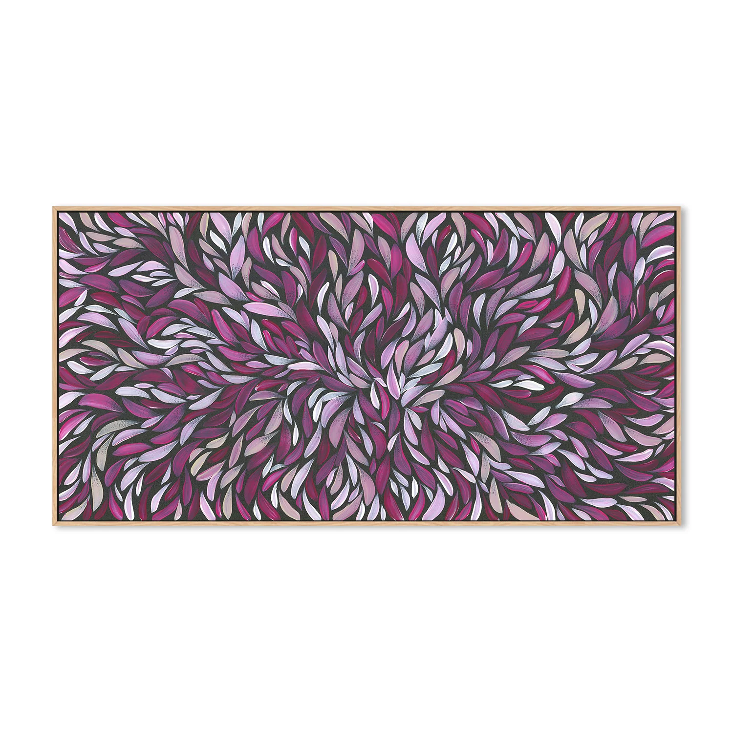 Tumbetin Baibaiye, Healing Leaves in Purple, Cream & White - Image 4