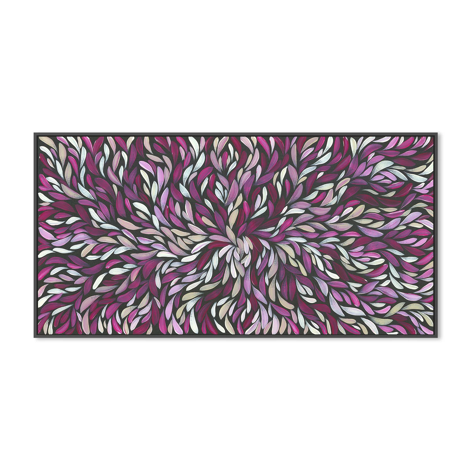 Tumbetin Baibaiye, Healing Leaves in Purple, Cream & White - Image 3