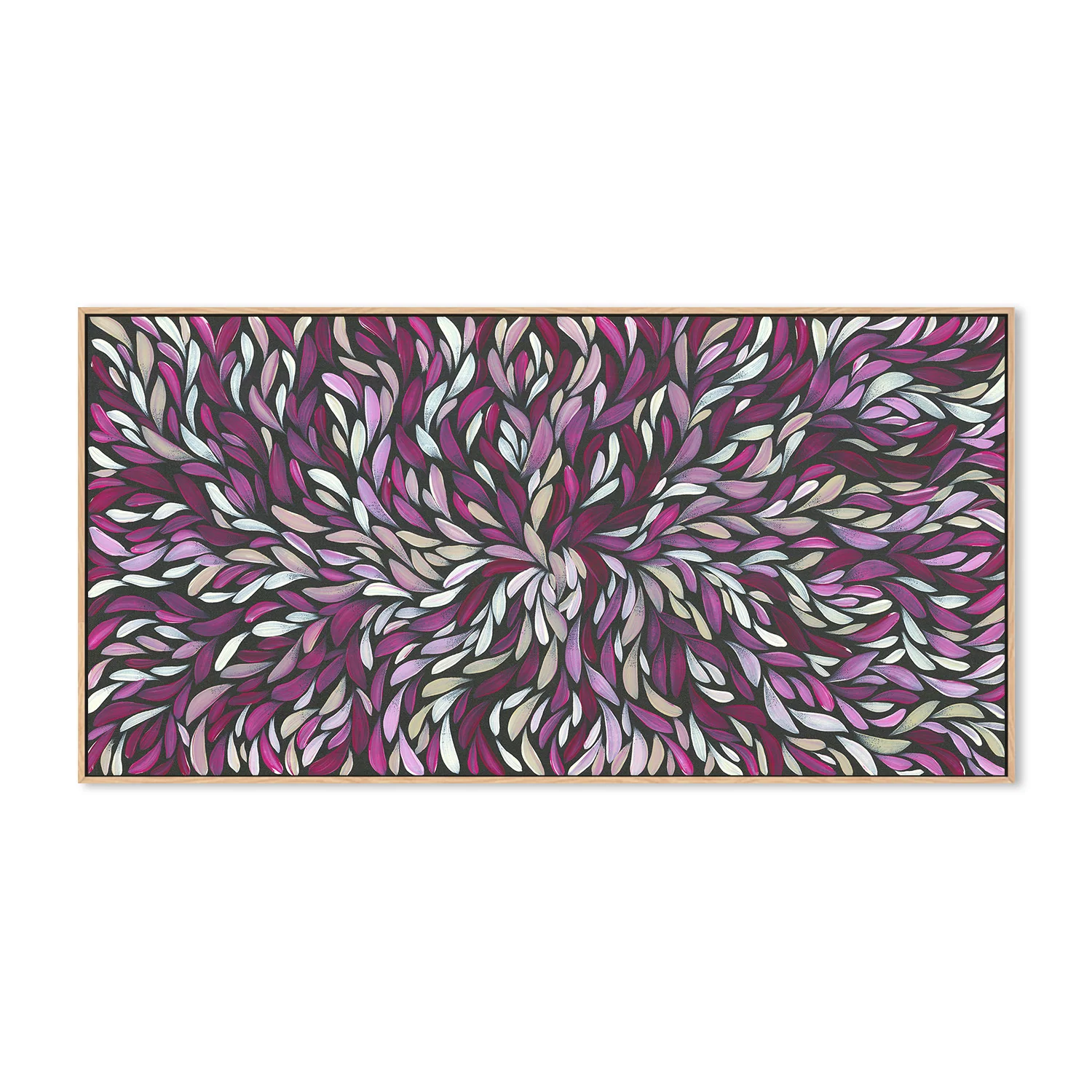 Tumbetin Baibaiye, Healing Leaves in Purple, Cream & White - Image 4