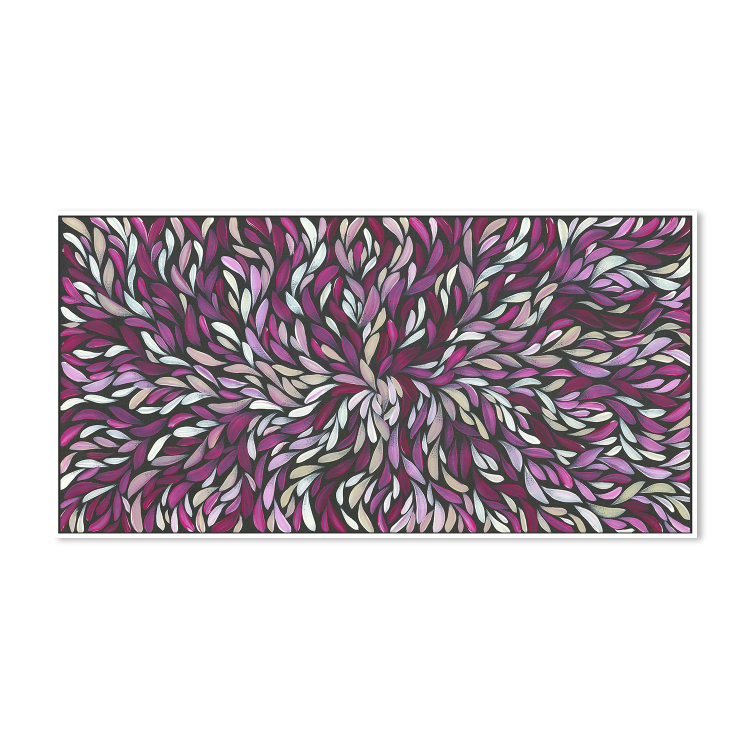 Tumbetin Baibaiye, Healing Leaves in Purple, Cream & White - Image 5