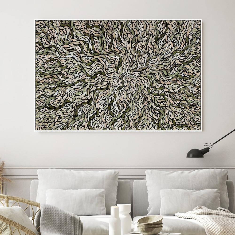 Tumbetin Baibaiye, Healing Leaves Series ,Earths Green Tone - Image 2