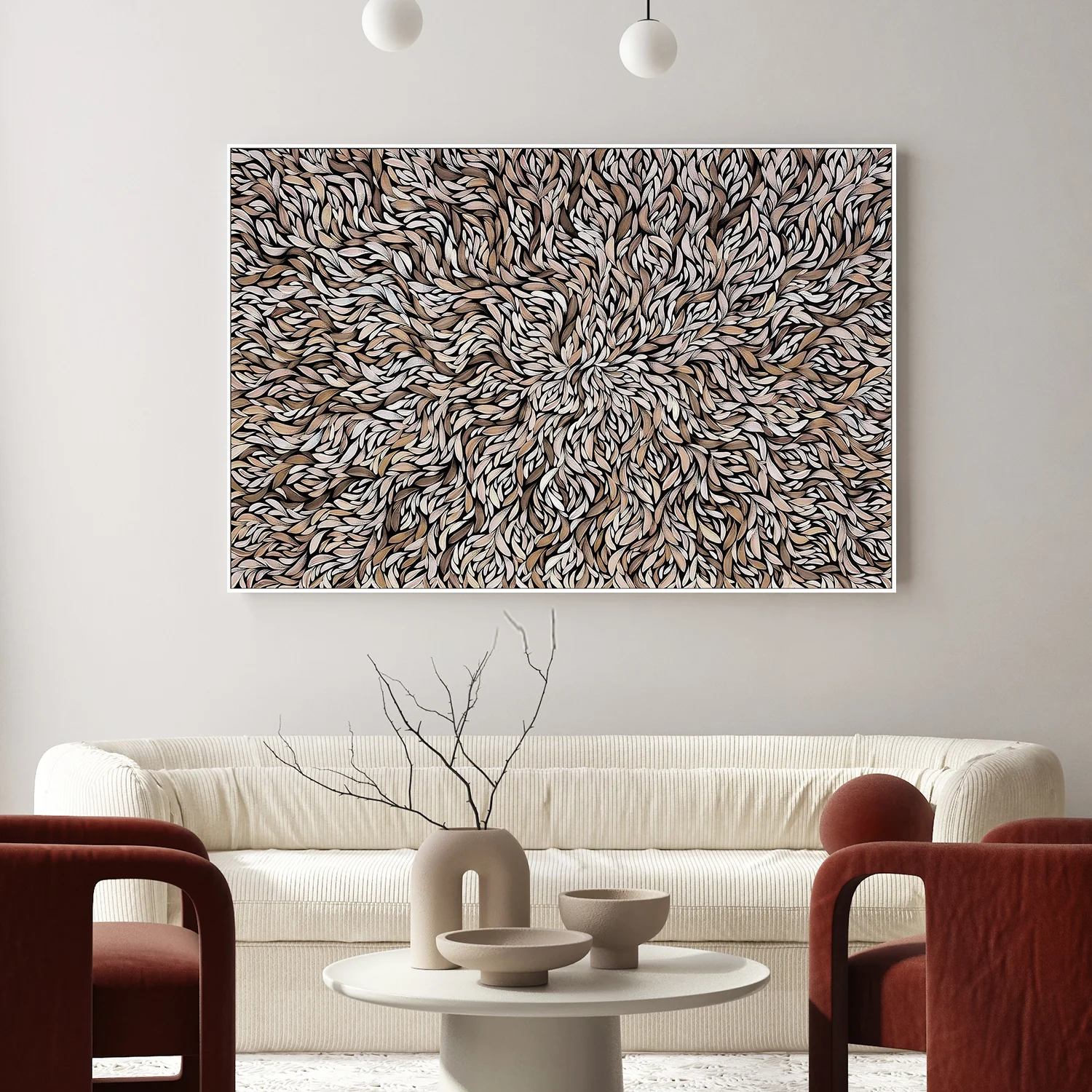 Tumbetin Baibaiye, Healing Leaves Series, Mocha Tone - Image 2