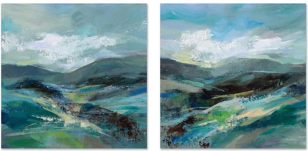 Turquoise Slopes, Set of 2