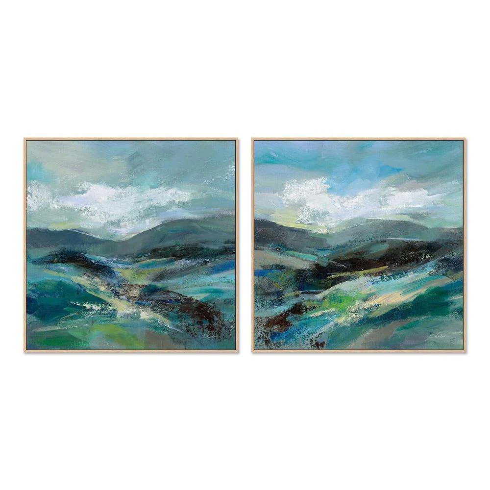 Turquoise Slopes, Set of 2 - Image 4