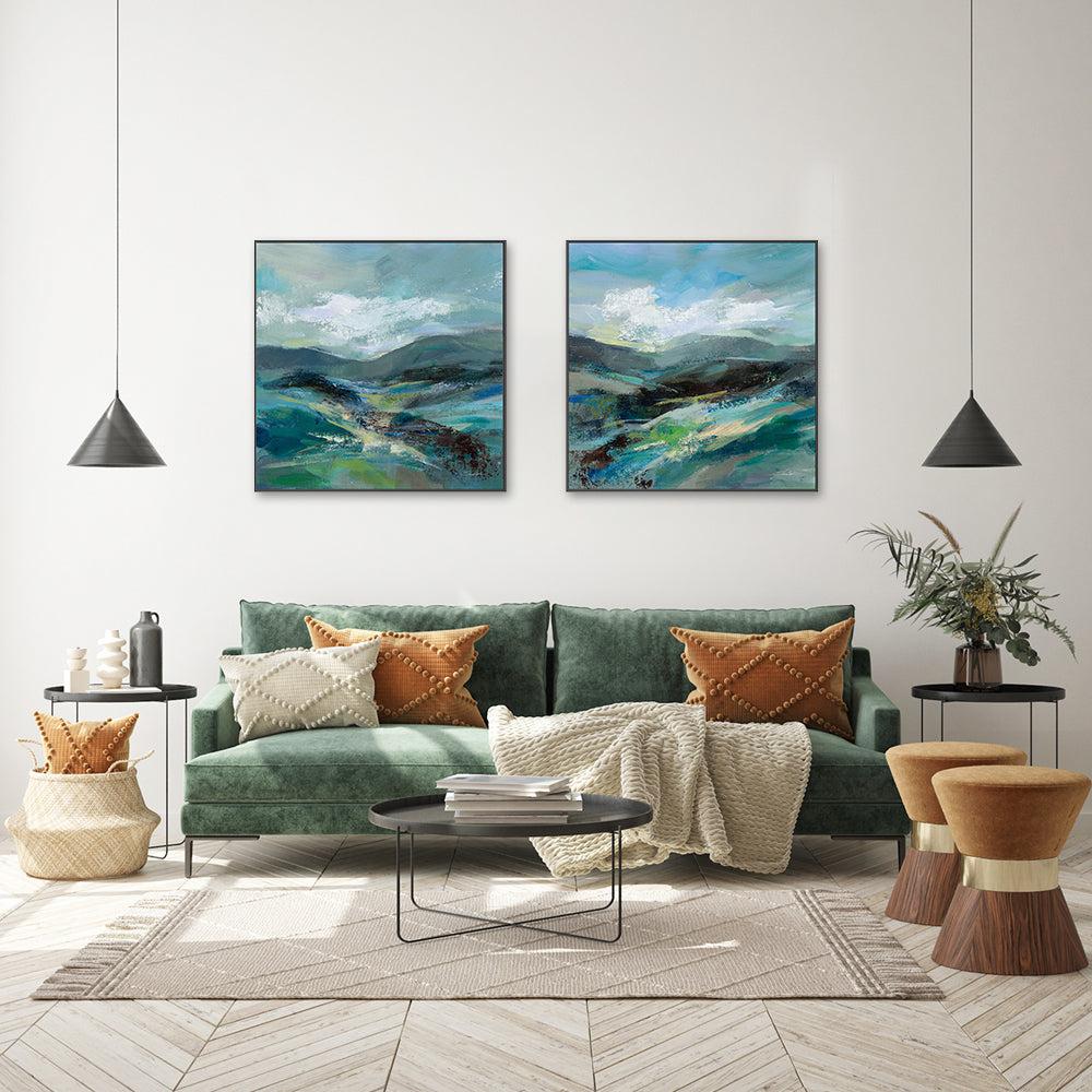 Turquoise Slopes, Set of 2 - Image 6
