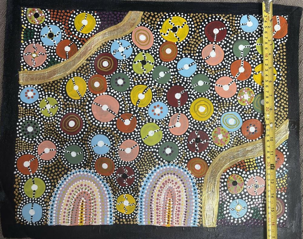 Two Sisters Under The Night Sky, Original Hand-Painted Canvas By Tahni Derbin , By Tahni Derbin - Image 2