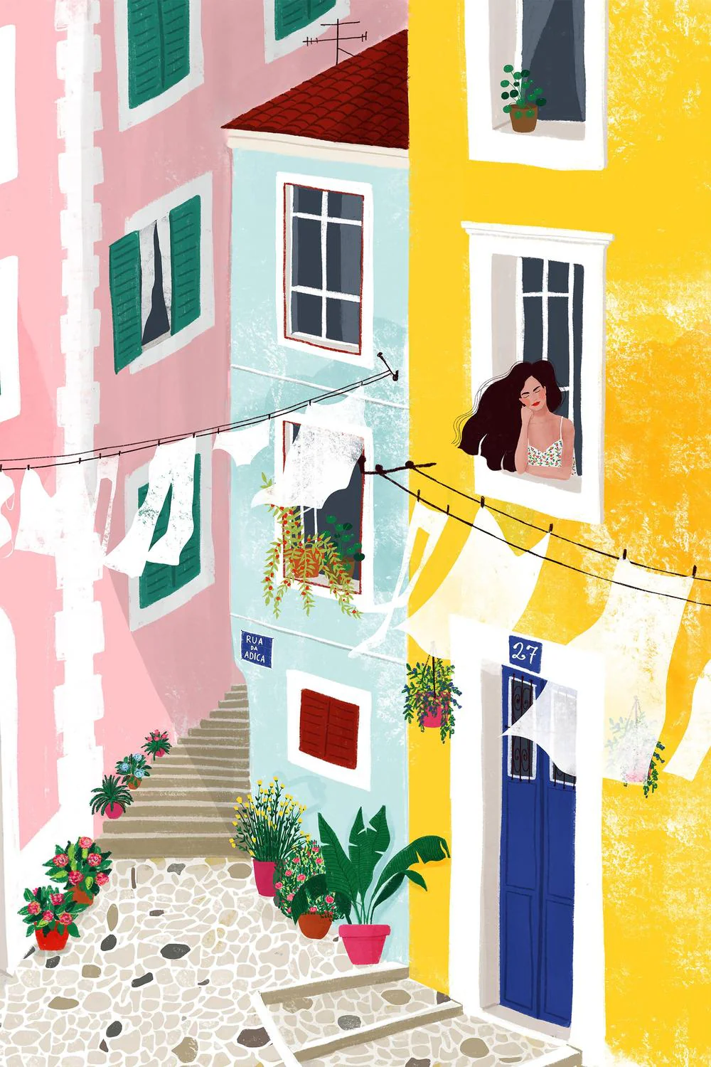 Vibrant European Street
