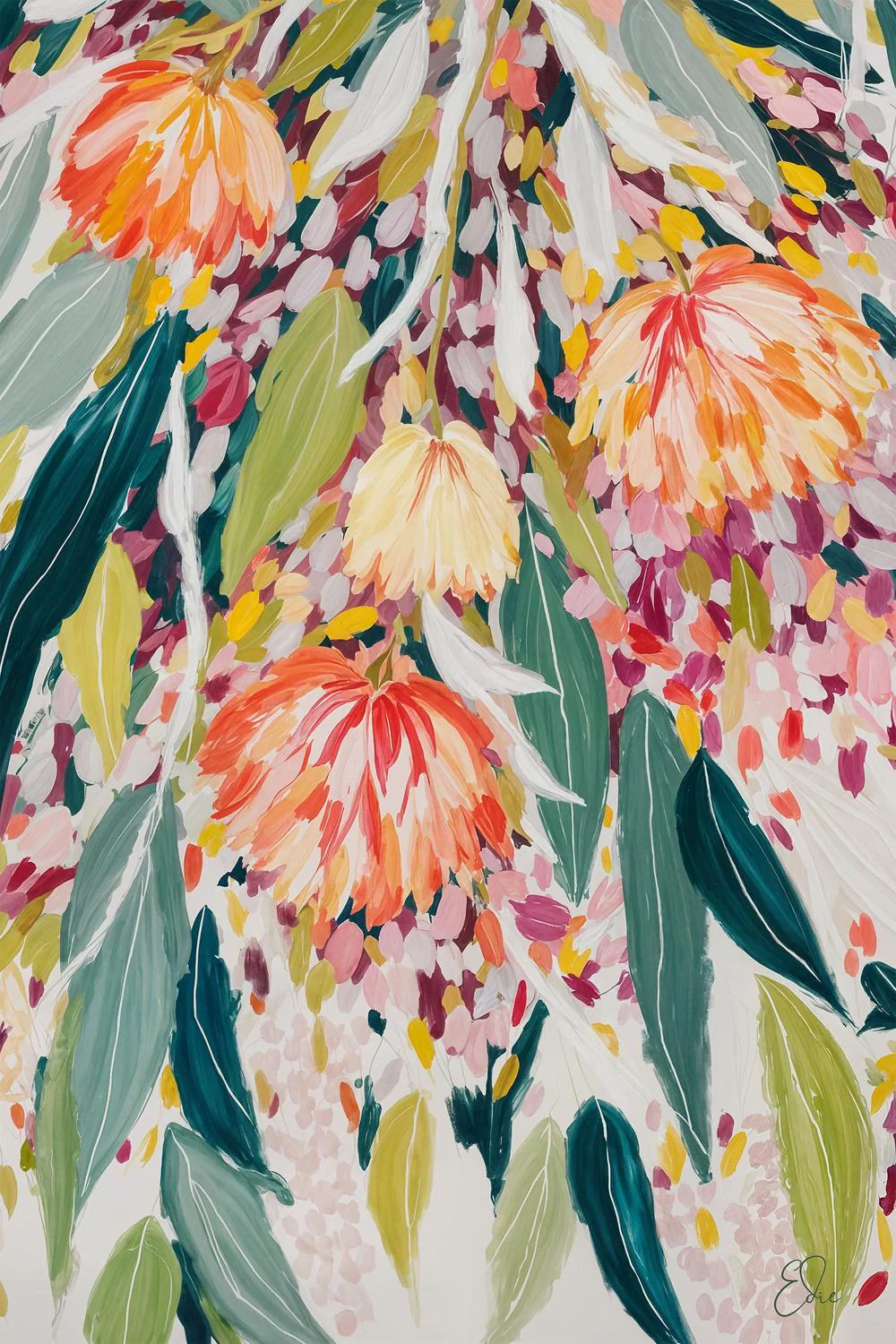 Vibrant Floral Cascade