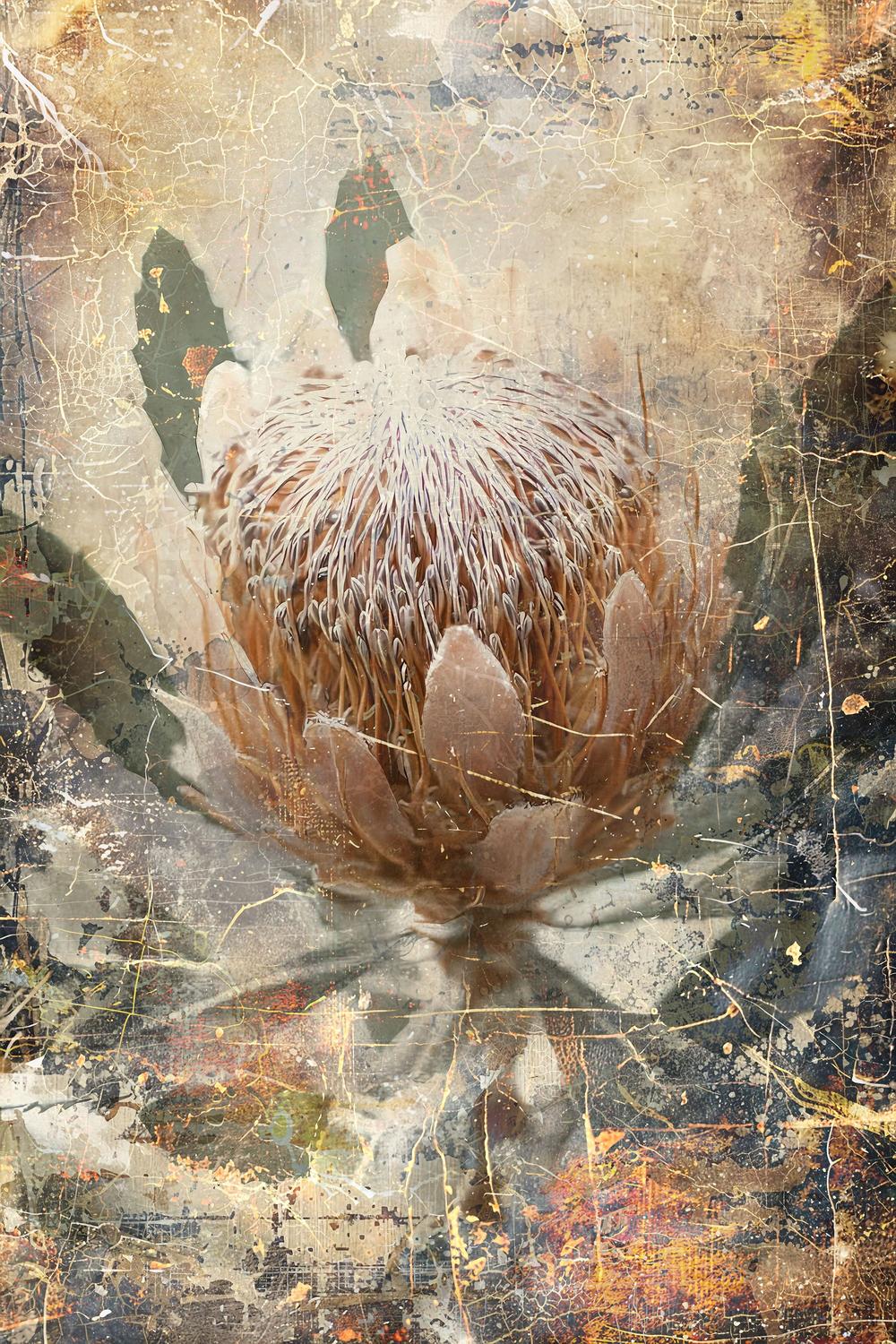 Vintage Protea Bloom