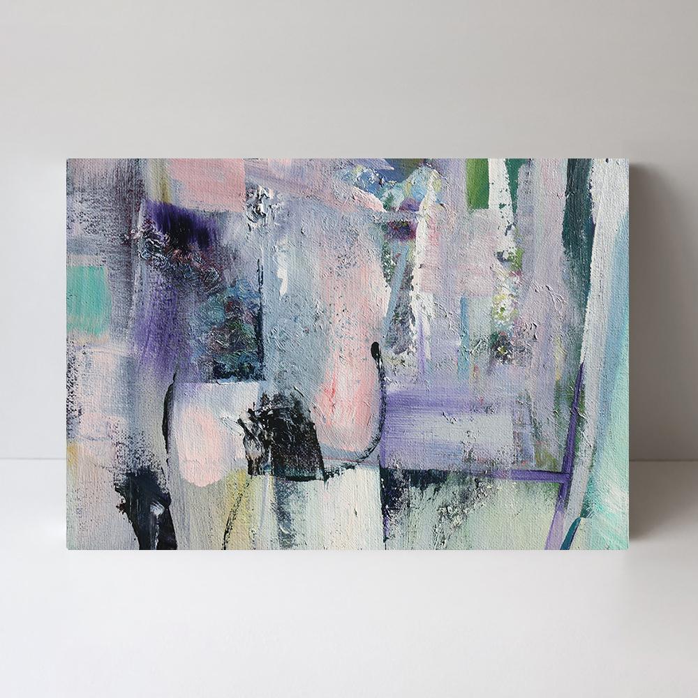 Violet Dream, Style C, Hand-Painted Canvas - Image 3
