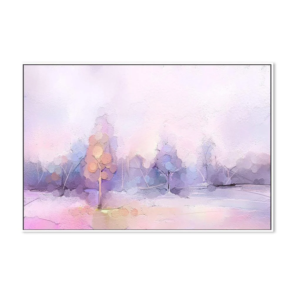 Violet Forest , Hand-painted Canvas - Image 4