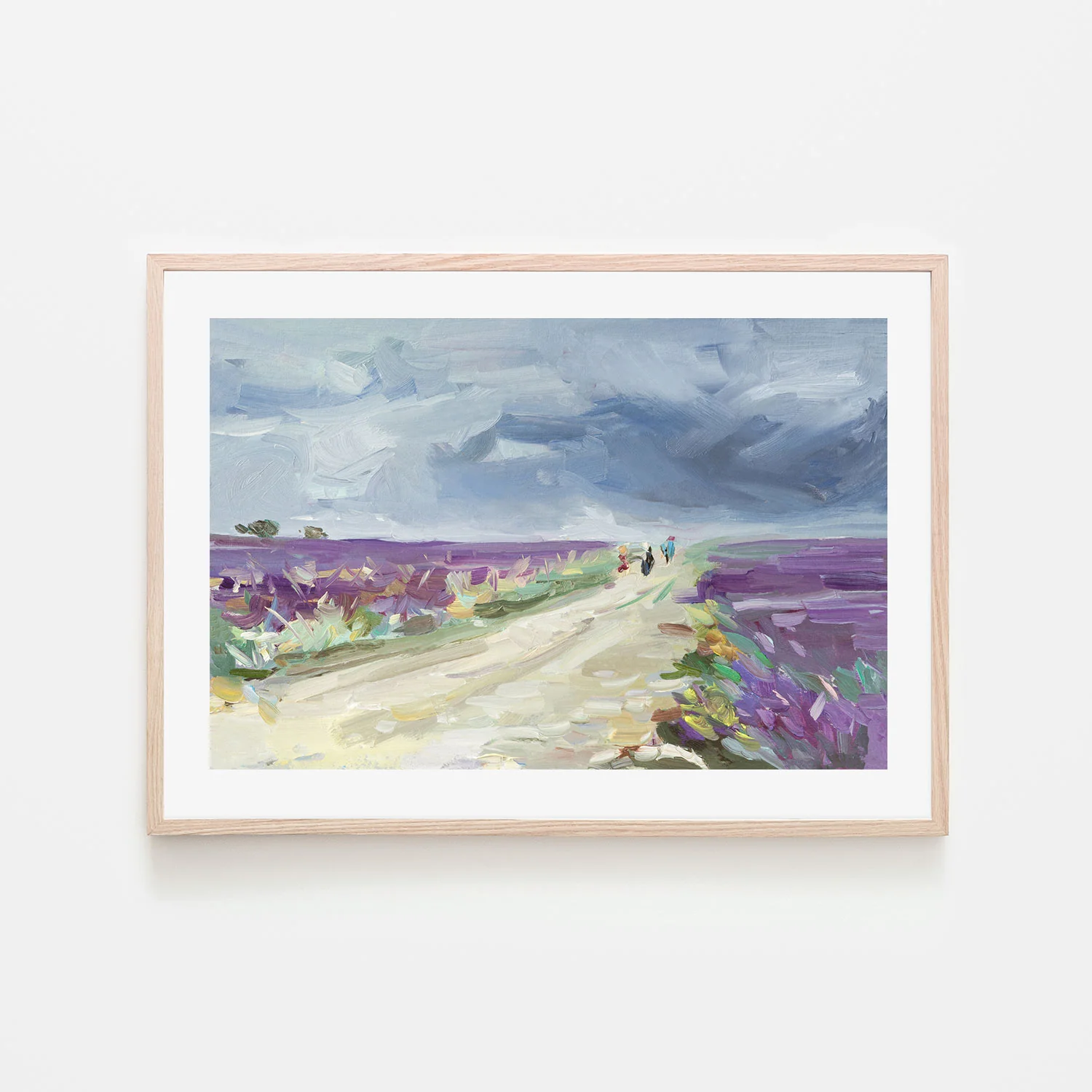 Violet Pathway , Hand-painted Canvas - Image 6