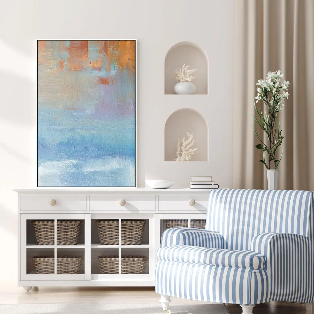 Warm Skys , Hand-painted Canvas - Image 2