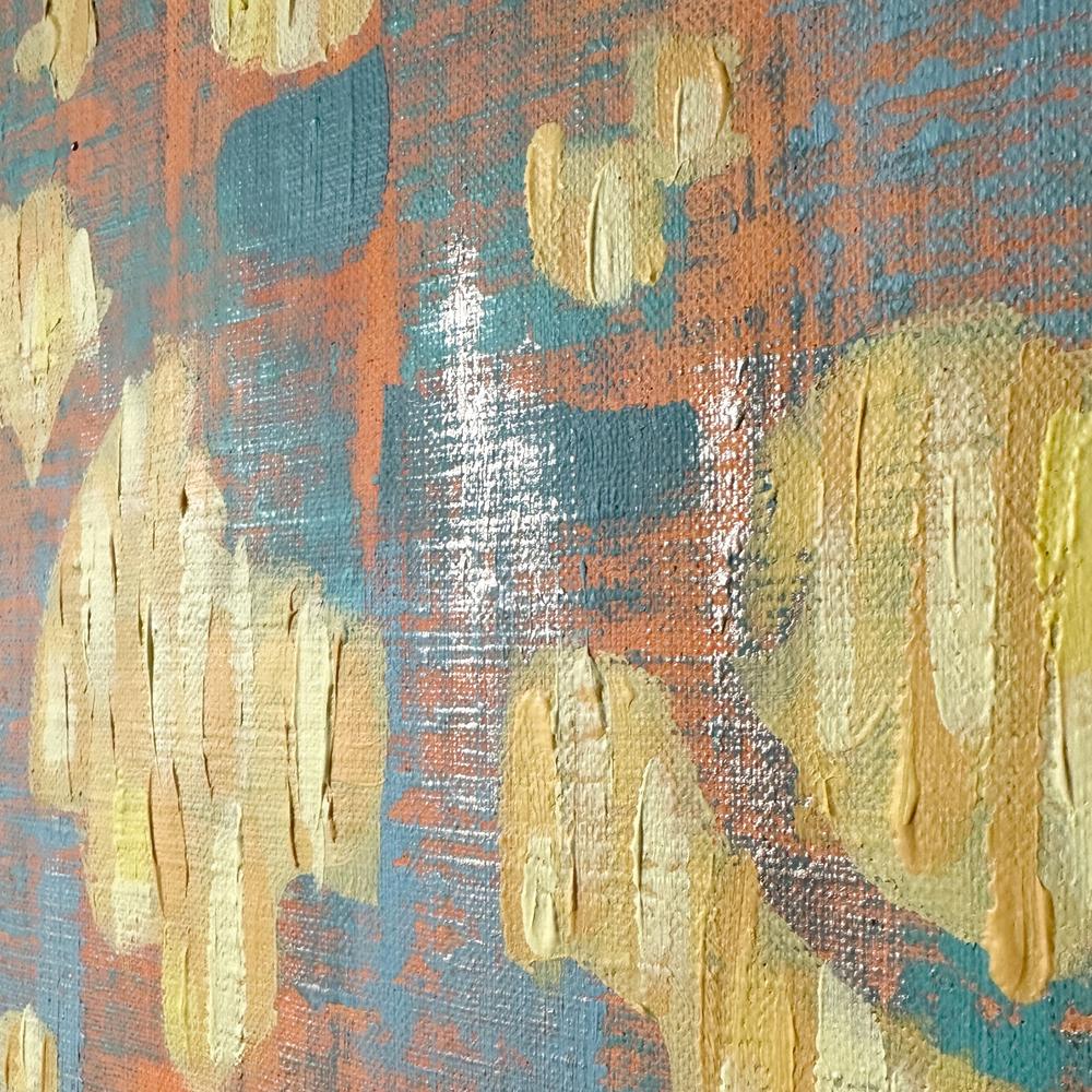Warm Sunset in the Oriental Forest - Original Painting - Image 6