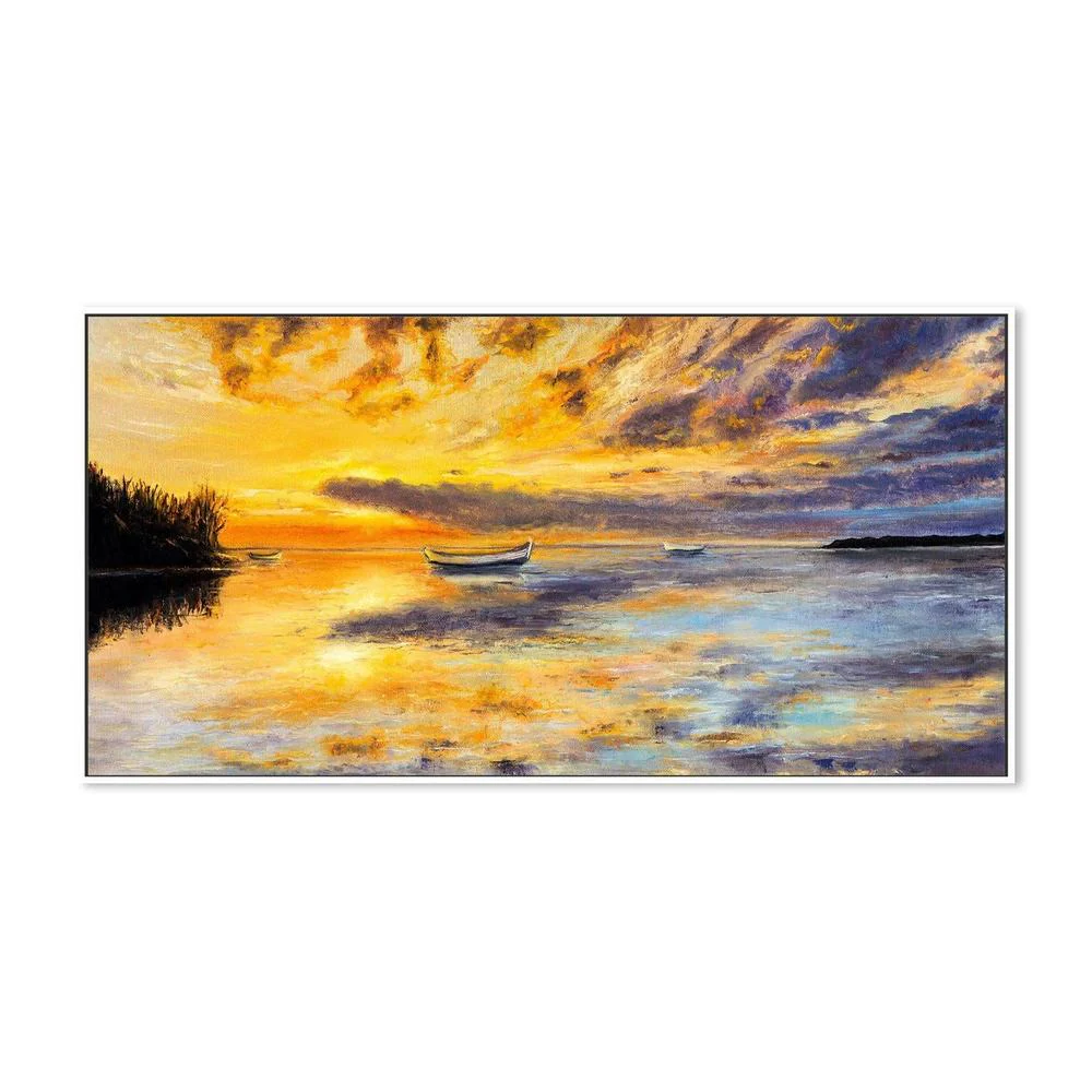 Warmth Through The Clouds  , Hand-painted Canvas - Image 5