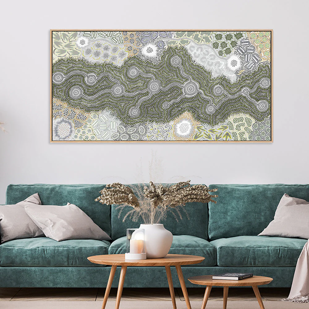 Waterhole Dreaming, Green Tone - Image 2