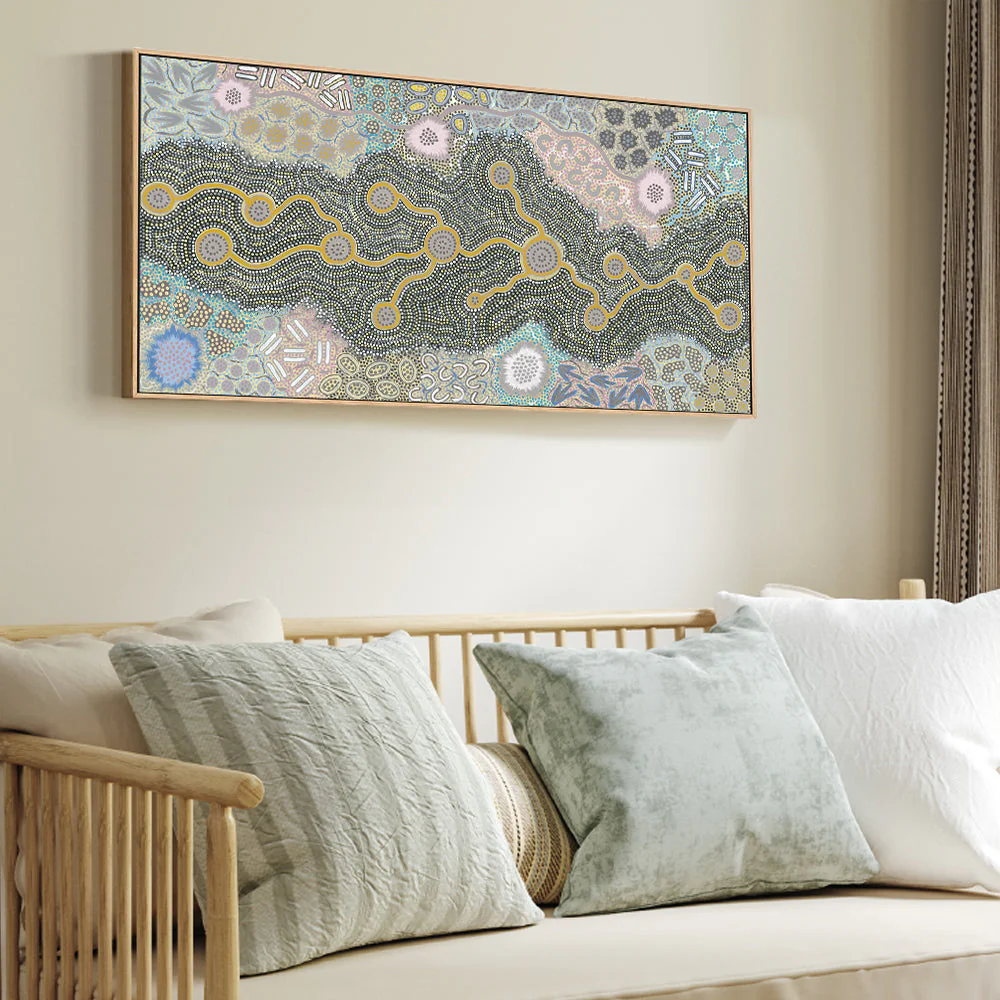 Waterhole Dreaming, Pastel Colour - Image 2