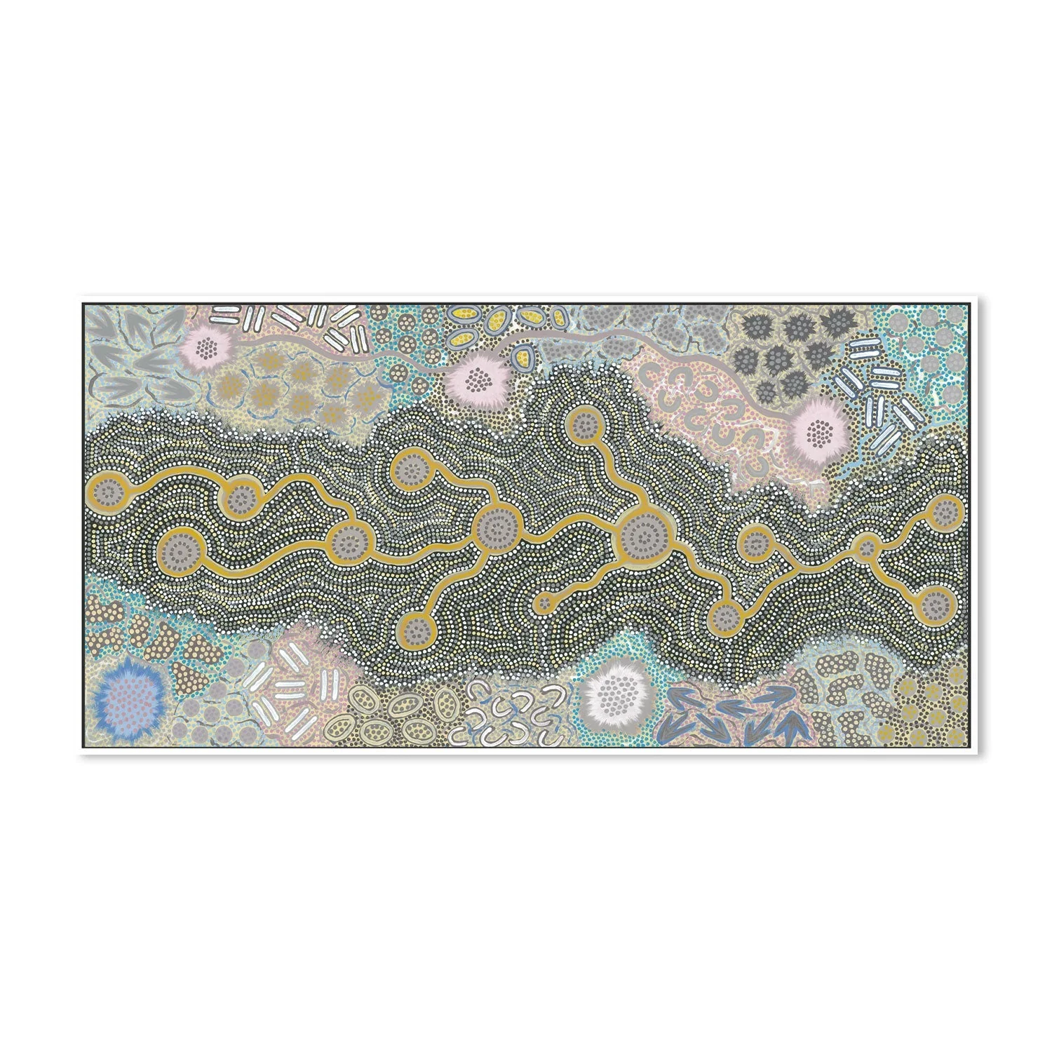 Waterhole Dreaming, Pastel Colour - Image 5