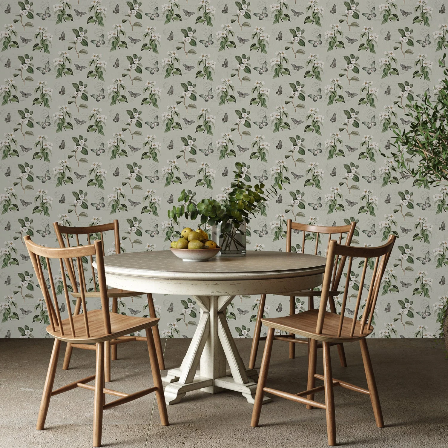 Weathered Garden Pattern, Style B, Wallpaper - Image 2
