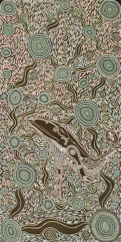 Whale Spirit, Earth Green Tone