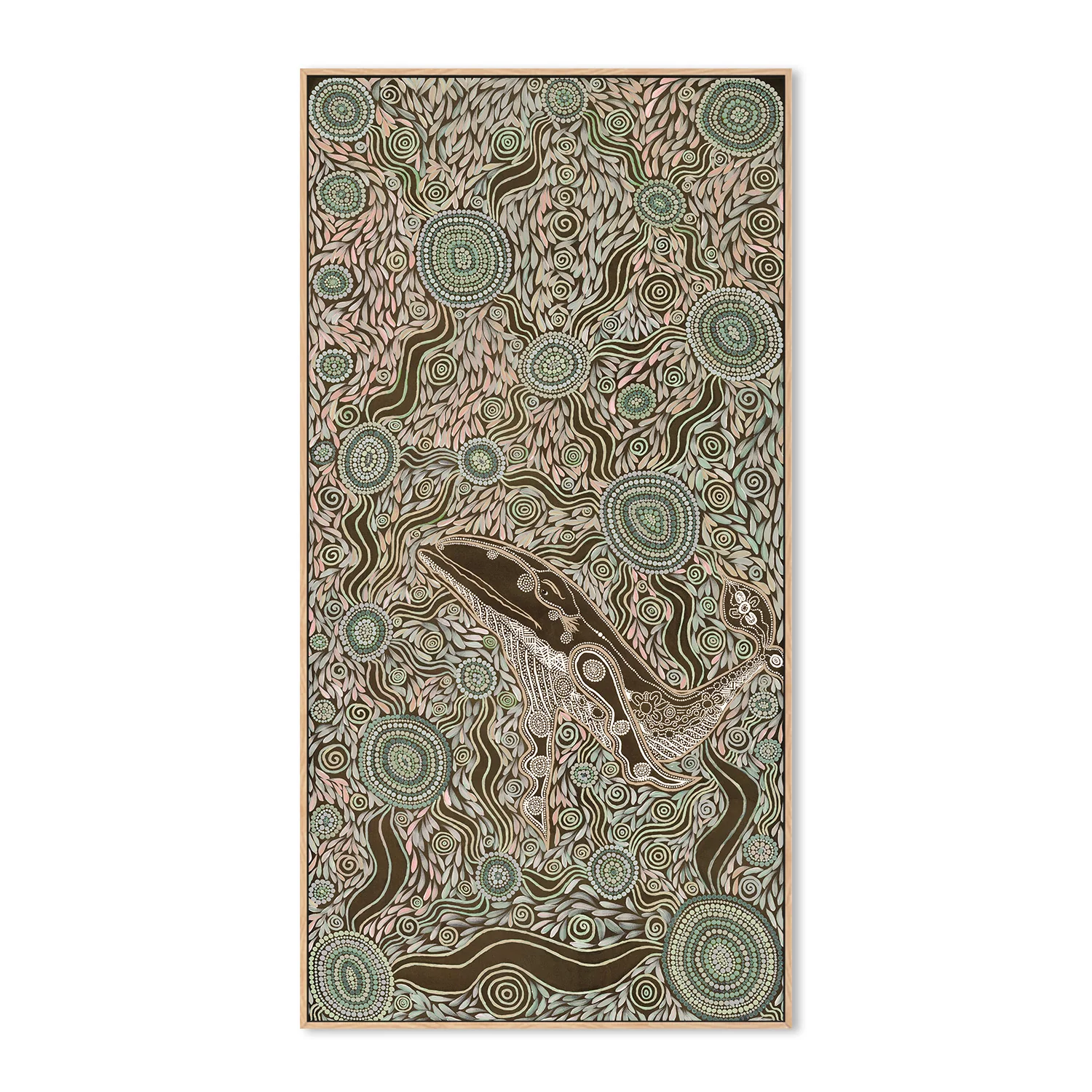 Whale Spirit, Earth Green Tone - Image 5
