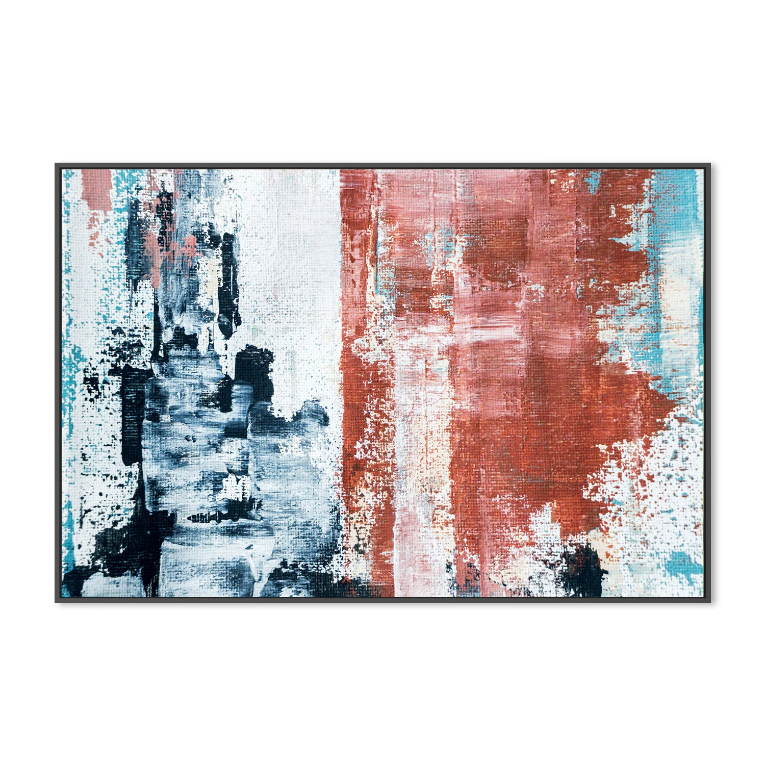 Where Colours Converge, Hand-Painted Canvas - Image 3