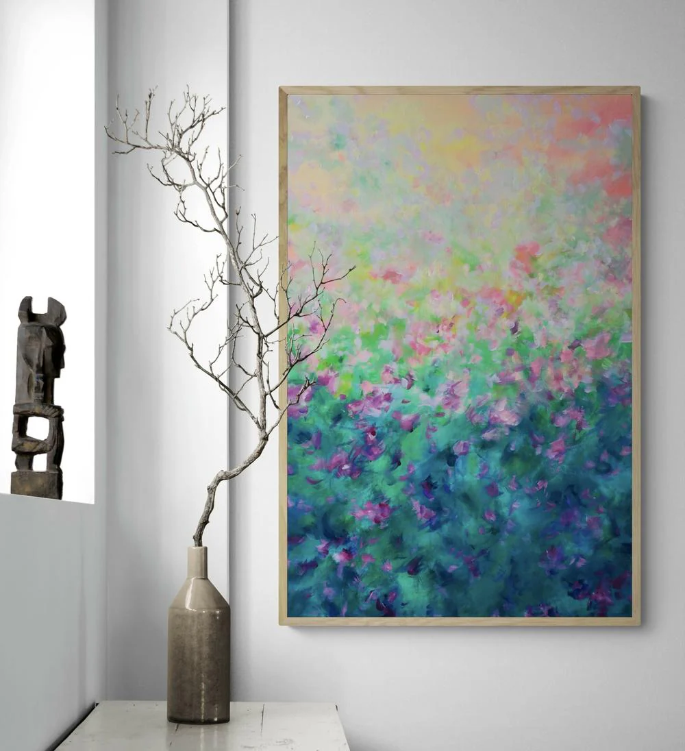 Where petals meet the sunset , Original Artwork - Image 2