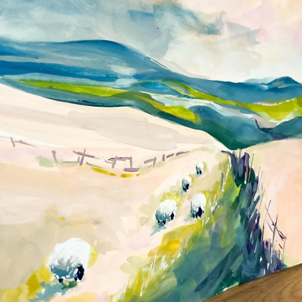 Whispers Of The Meadow Gouache Original Painting - Image 3