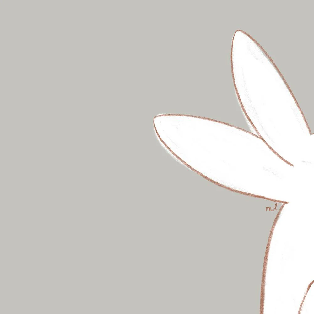 White Bunny Among Flowers - Image 10
