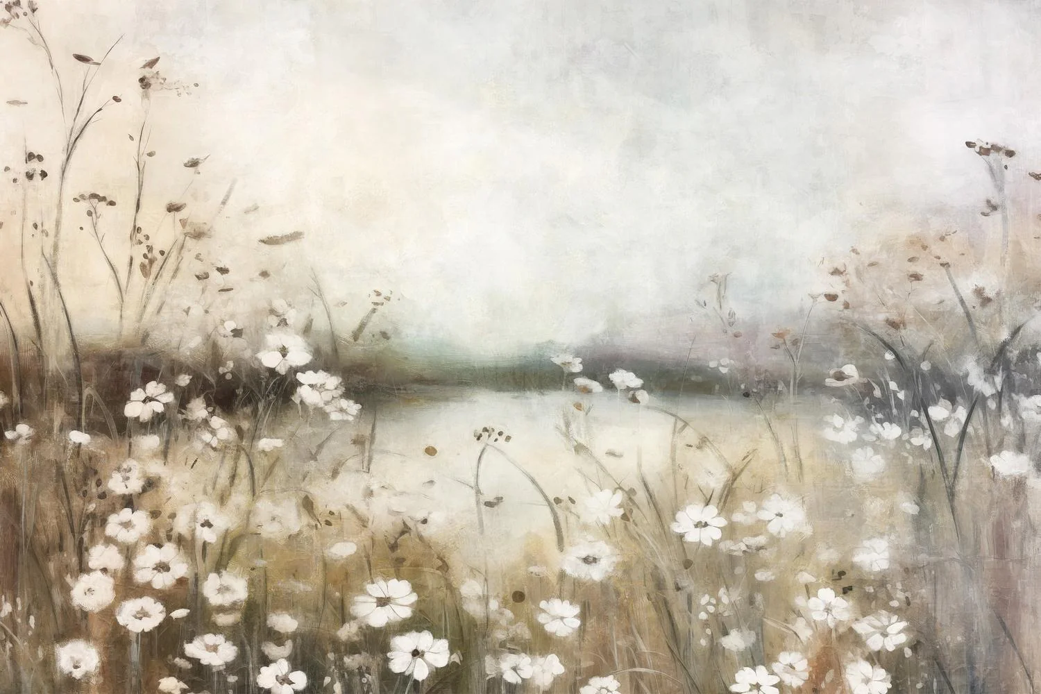 White Flower Field, Style B