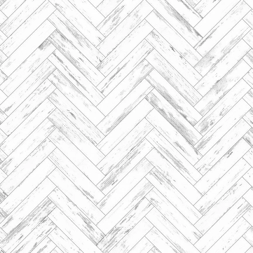 White Wood Subway Wallpaper