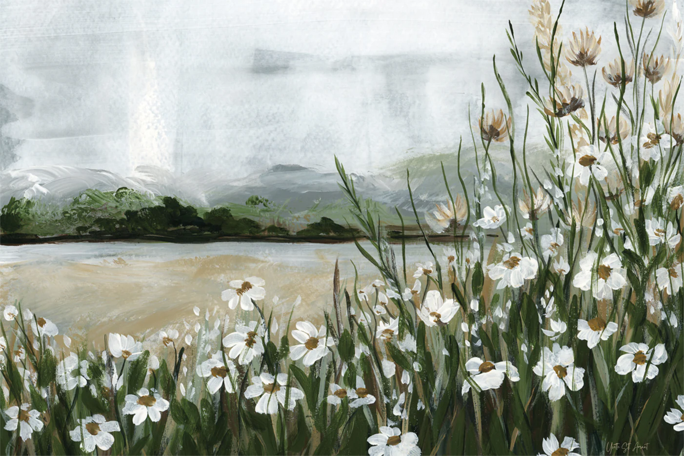 Wildflowers Among the Landscape