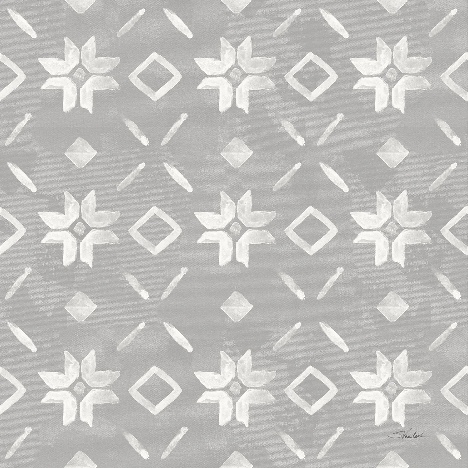 Winter Harmony Pattern, Style A, Wallpaper