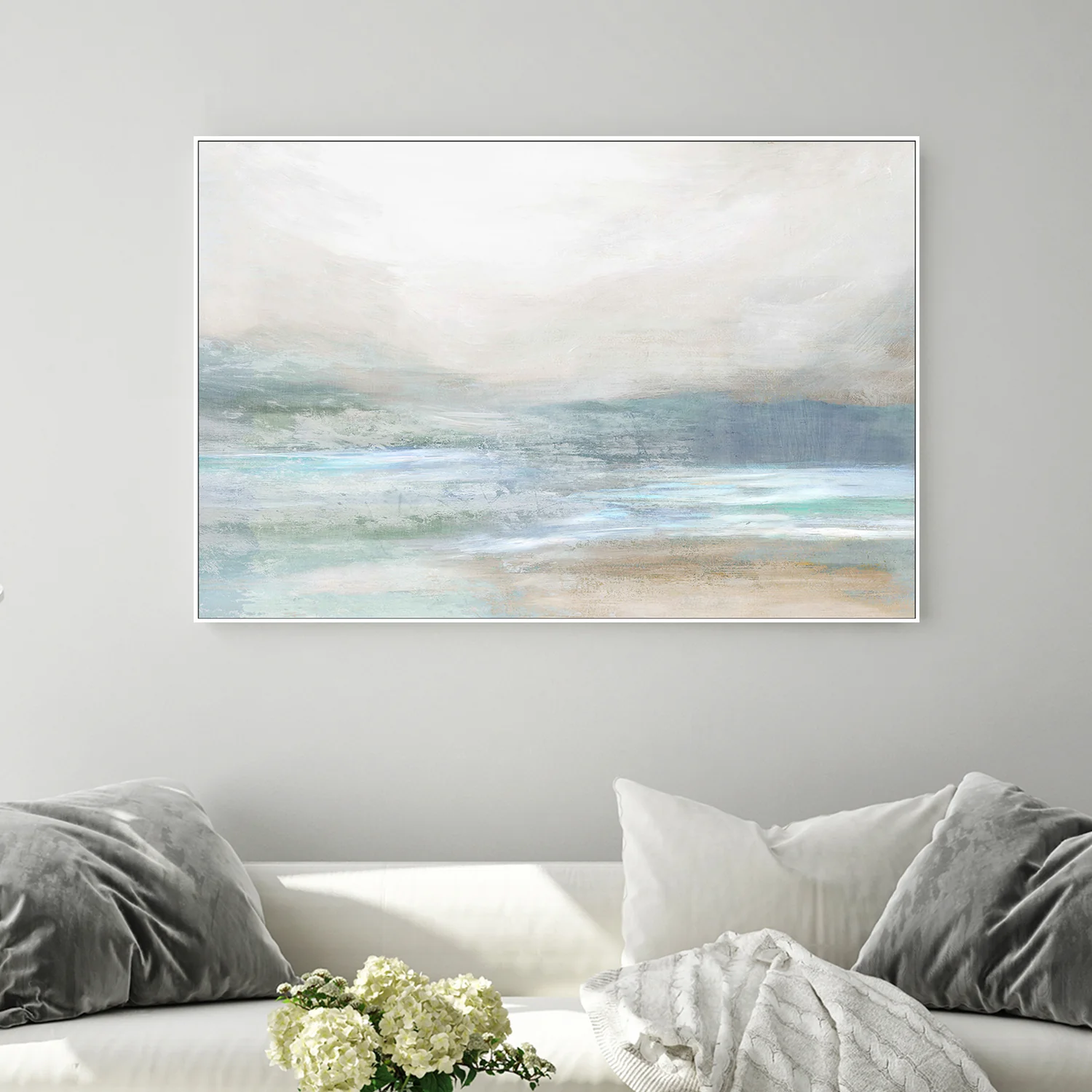 Soft Coastal Mist and Gentle Waves - Image 2