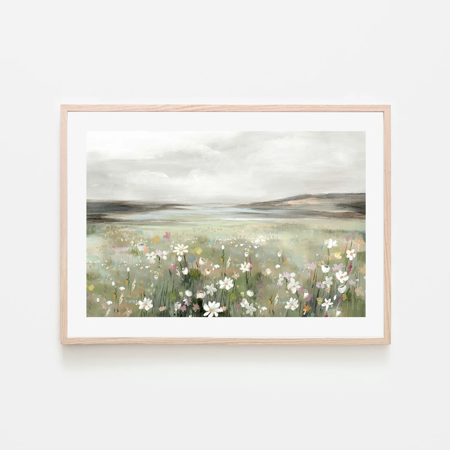 Soft Meadow Under Cloudy Sky - Image 6