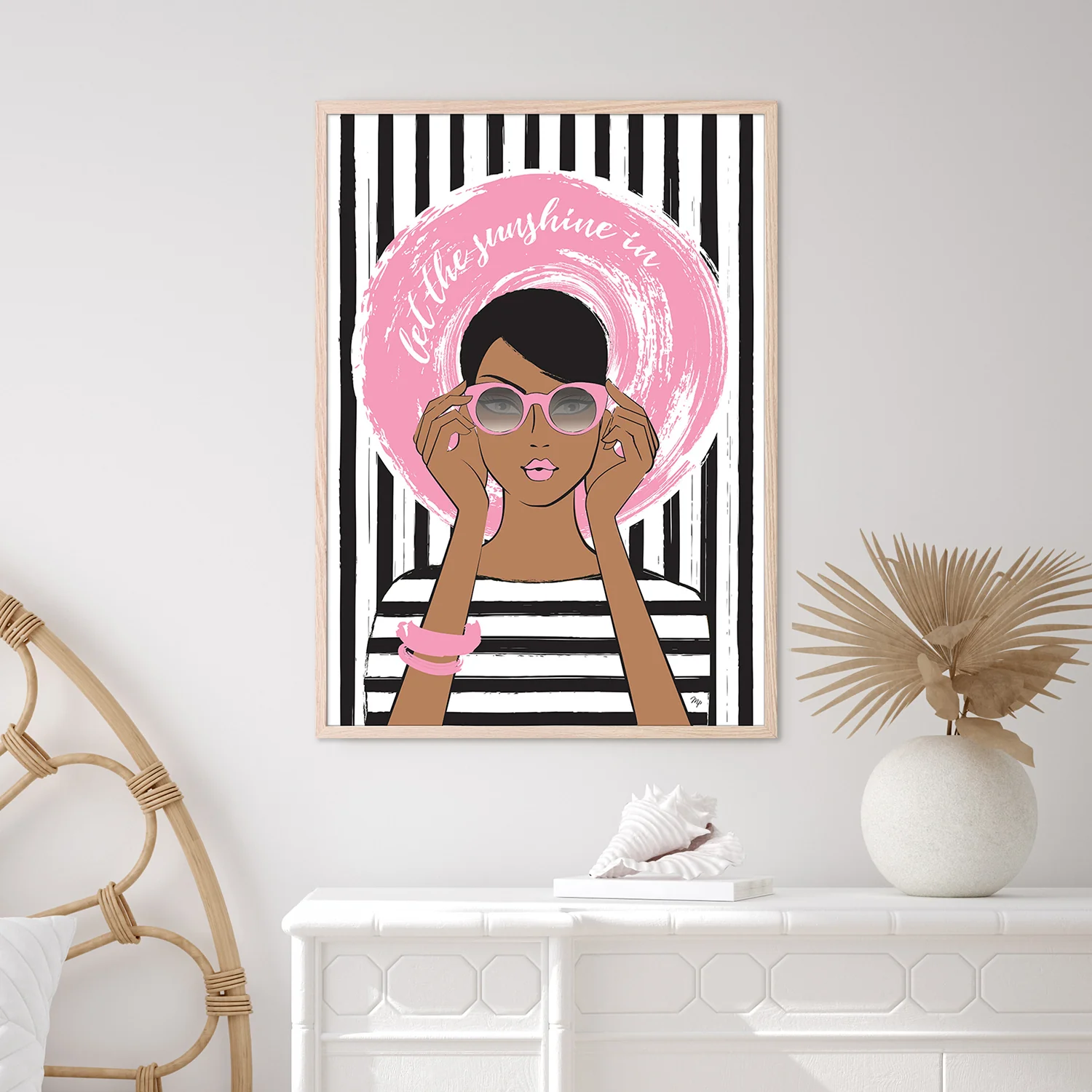 Woman in Pink Sunglasses - Image 2