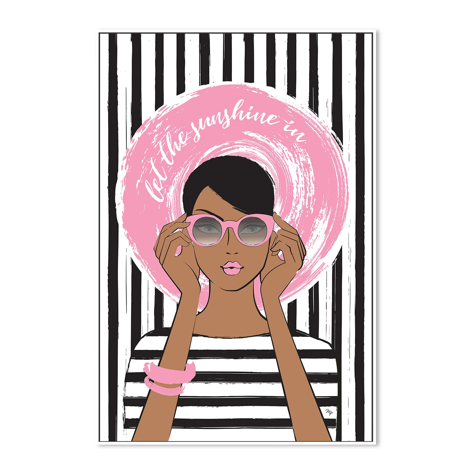 Woman in Pink Sunglasses - Image 5