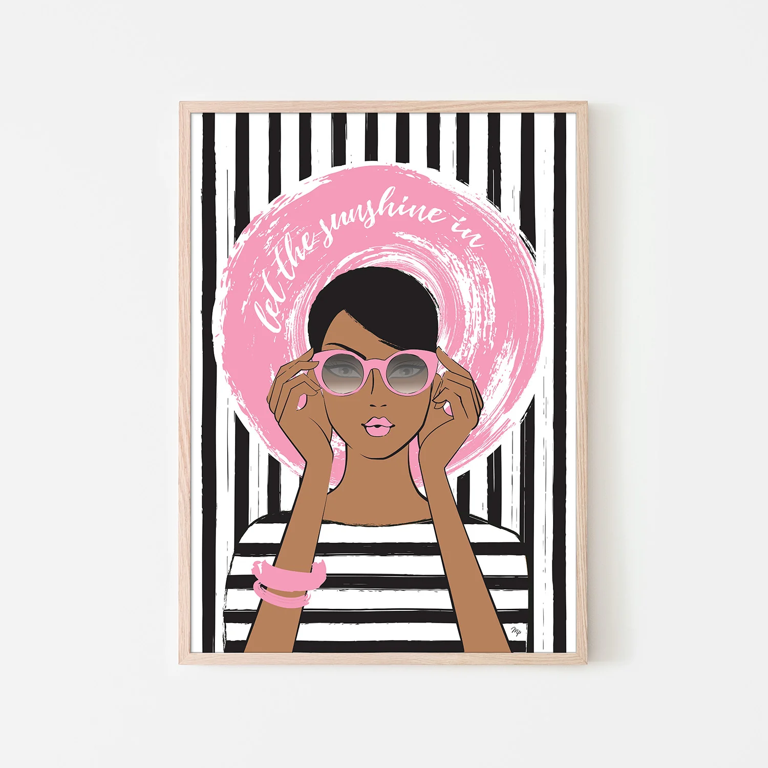 Woman in Pink Sunglasses - Image 6