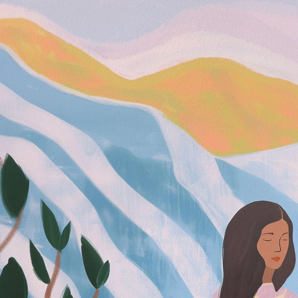 Woman in Serene Landscape - Image 10