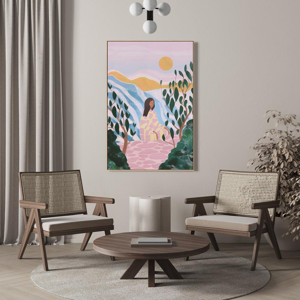 Woman in Serene Landscape - Image 9