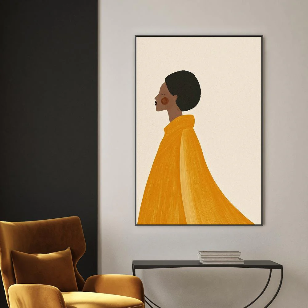 Woman In Yellow Cape - Image 2