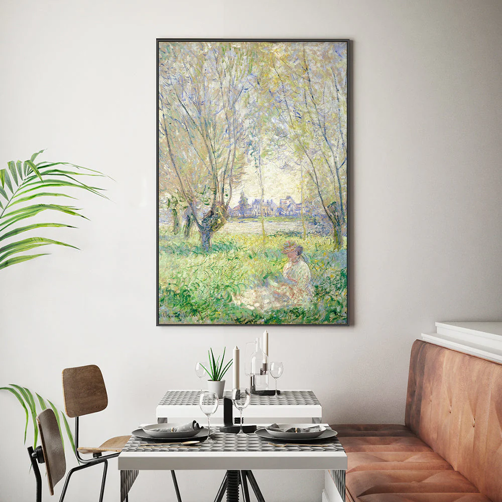Woman Sitting under the Willows 1880 , By Monet - Image 7