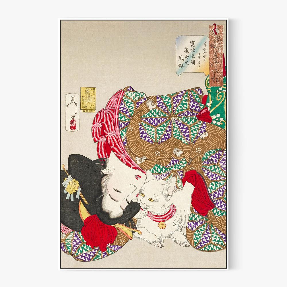 Woman With Pet Kansei Era (1888) - Image 5