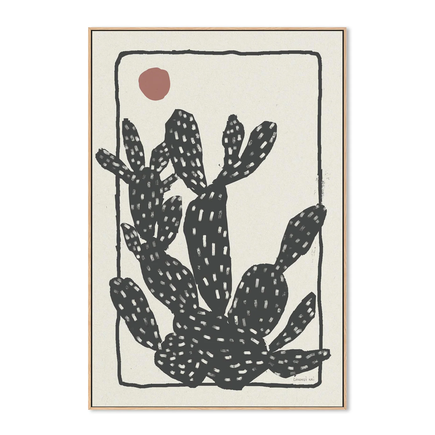 Woodcut Cactus, Style A - Image 4