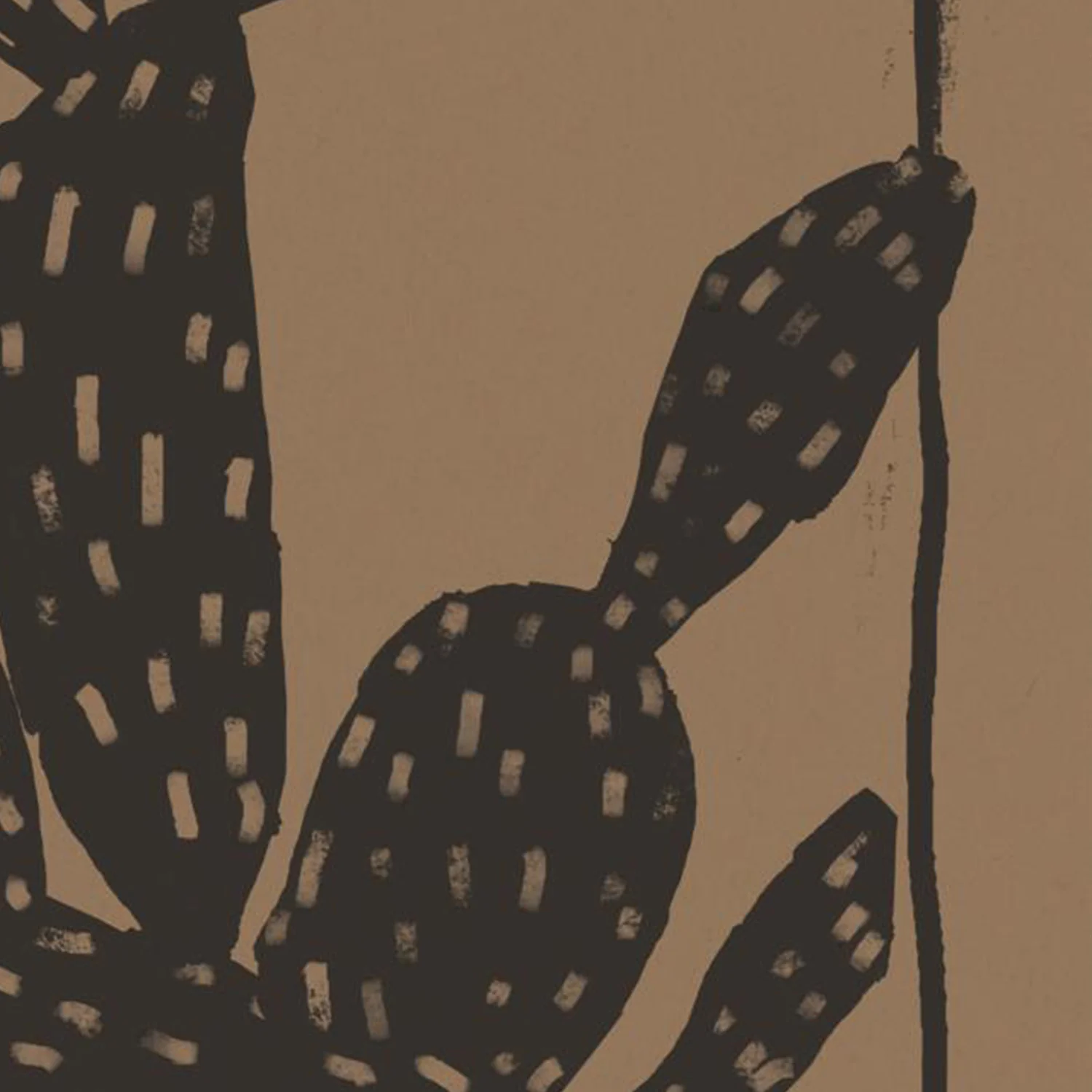 Woodcut Cactus, Style A, Natural - Image 11